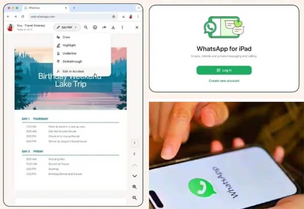 WhatsApp iPad update enables direct sign-ups, adds PDF edits and music sharing
